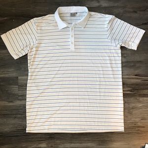 XXL PING Sensorcool Green& Yellow Stripped Polo